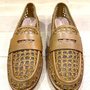 Loeffler Randall Rachel Natural Raffia loafers - New size 9